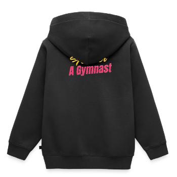 Für Immer Ein Turner Lustiger - Kinder Premium Organic Hoodie - Schwarz - Hinten - AI Model Kid Male (0cm)