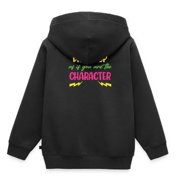 Verkleide Dich, Als Wärst Du Das Cosplayer-kostüm - Kinder Premium Organic Hoodie - Schwarz - Hinten - AI Model Kid Male (0cm)