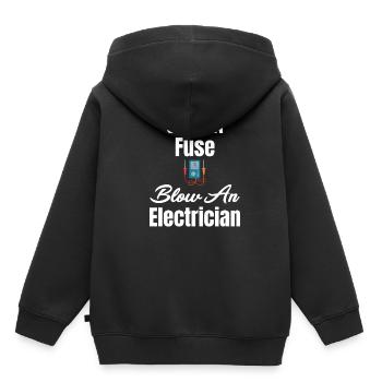 Speichern Sie Einen Sicherungsdurchbruch. Ein - Kinder Premium Organic Hoodie - Schwarz - Hinten - AI Model Kid Male (0cm)