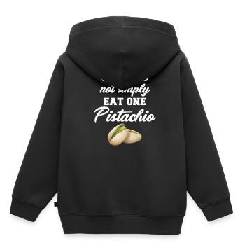 On ne se contente pas de manger - Sweat Premium à capuche enfant bio - noir - Dos - AI Model Kid Male (0cm)