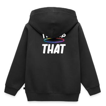 J'aimerais ces drôles de jongleurs de pneus - Sweat Premium à capuche enfant bio - noir - Dos - AI Model Kid Male (0cm)