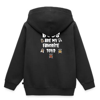 Sind Meine Lieblingsspielzeuge - Kinder Premium Organic Hoodie - Schwarz - Hinten - AI Model Kid Male (0cm)