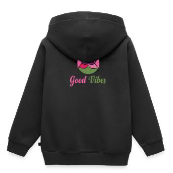 Guérison des chakras Hypnose bouddhiste - Sweat Premium à capuche enfant bio - noir - Dos - AI Model Kid Male (0cm)