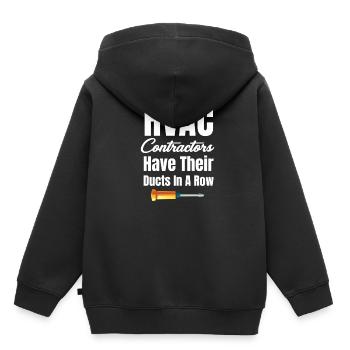 Hlk-auftragnehmer Haben Ihre Kanäle In Einer - Kinder Premium Organic Hoodie - Schwarz - Hinten - AI Model Kid Male (0cm)