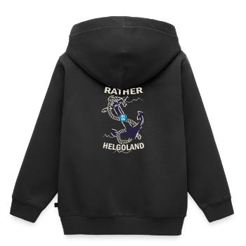 Helgoland Heligoland Nordseeurlaub - Kinder Premium Organic Hoodie - Schwarz - Hinten - AI Model Kid Male (0cm)