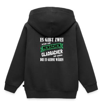 Mönchengladbach Fanartikel - Kinder Premium Organic Hoodie - Schwarz - Hinten - AI Model Kid Male (0cm)