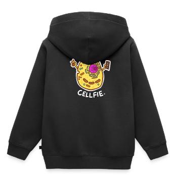 Biology postcards Cell-Fie - Kids Premium Organic Hoodie - black - Back - AI Model Kid Male (0cm)