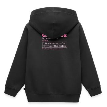 Grandma definition - Kinder Premium Organic Hoodie - Schwarz - Hinten - AI Model Kid Male (0cm)