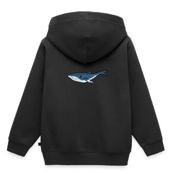 Cute Whale Species For Every Whale Lover - Whale Whales - Kids Premium Organic Hoodie - black - Back - AI Model Kid Male (0cm)