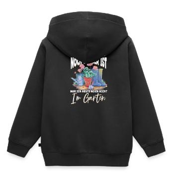 Wenn dieses Shirt noch sauber ist Garten Gärtner - Kinder Premium Organic Hoodie - Schwarz - Hinten - AI Model Kid Male (0cm)