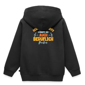 Schlagerparty Schlager - Sweat Premium à capuche enfant bio - noir - Dos - AI Model Kid Male (0cm)