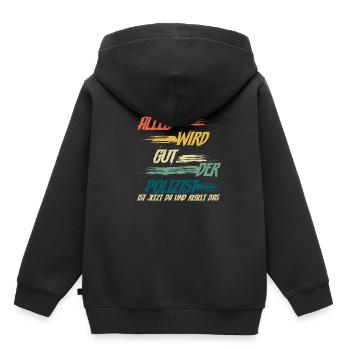 Polizist Polizei - Kinder Premium Organic Hoodie - Schwarz - Hinten - AI Model Kid Male (0cm)