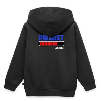 Polizist Loading Polizei - Kinder Premium Organic Hoodie - Schwarz - Hinten - AI Model Kid Male (0cm)