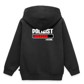 Polizist Loading Polizei - Kinder Premium Organic Hoodie - Schwarz - Hinten - AI Model Kid Male (0cm)
