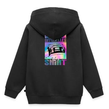 90er Jahre - Kinder Premium Organic Hoodie - Schwarz - Hinten - AI Model Kid Male (0cm)