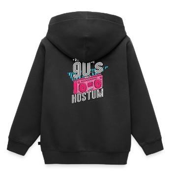 Das Ist Mein 90er Kostüm 90er Jahre - Kinder Premium Organic Hoodie - Schwarz - Hinten - AI Model Kid Male (0cm)