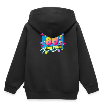 80er Jahre Das Ist Mein 80er Kostüm - Kinder Premium Organic Hoodie - Schwarz - Hinten - AI Model Kid Male (0cm)