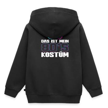 80er Jahre Das Ist Mein 80er Kostüm - Kinder Premium Organic Hoodie - Schwarz - Hinten - AI Model Kid Male (0cm)