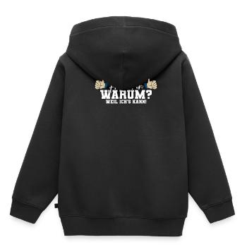 Ich bin Friseurin - Kinder Premium Organic Hoodie - Schwarz - Hinten - AI Model Kid Male (0cm)
