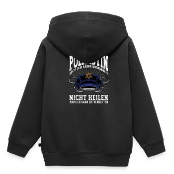 Polizist Polizei Polizist - Kinder Premium Organic Hoodie - Schwarz - Hinten - AI Model Kid Male (0cm)