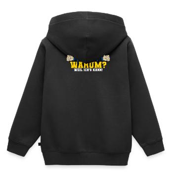 Ich bin Friseurin - Kinder Premium Organic Hoodie - Schwarz - Hinten - AI Model Kid Male (0cm)