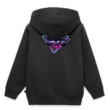 80s 80s Girl - Kids Premium Organic Hoodie - black - Back - AI Model Kid Male (0cm)
