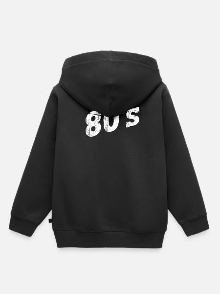 80s 80s - Kids Premium Organic Hoodie - black