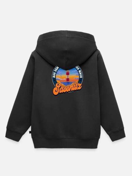 Sassnitz - Kinder Premium Organic Hoodie - Schwarz