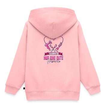 Friseurin - Kinder Premium Organic Hoodie - Rosa - Hinten - AI Model Kid Female (0cm)