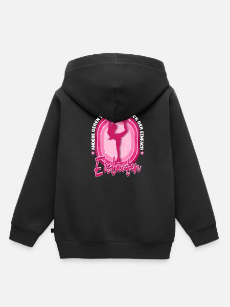 Eislaufen - Kinder Premium Organic Hoodie - Schwarz