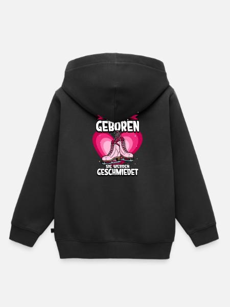 Eislaufen - Kinder Premium Organic Hoodie - Schwarz