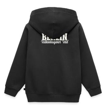 Berlin Falkenhagener Feld - Kinder Premium Organic Hoodie - Schwarz - Hinten - AI Model Kid Male (0cm)