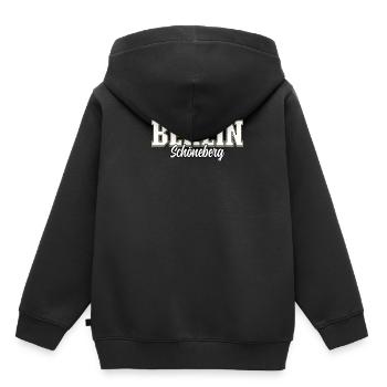 Berlin Schöneberg - Kinder Premium Organic Hoodie - Schwarz - Hinten - AI Model Kid Male (0cm)