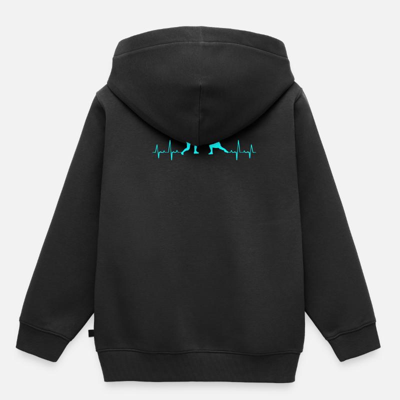 Escrime - Sweat Premium à capuche enfant bio - noir