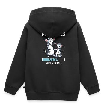 Werdende Mama 2023 - Kinder Premium Organic Hoodie - Schwarz - Hinten - AI Model Kid Male (0cm)