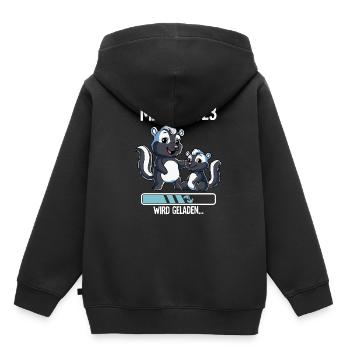 Werdende Mama 2023 - Kinder Premium Organic Hoodie - Schwarz - Hinten - AI Model Kid Male (0cm)