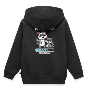 Werdende Mama 2023 - Kinder Premium Organic Hoodie - Schwarz - Hinten - AI Model Kid Male (0cm)