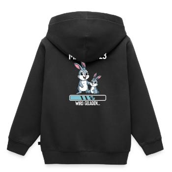 Werdende Mama 2023 - Kinder Premium Organic Hoodie - Schwarz - Hinten - AI Model Kid Male (0cm)