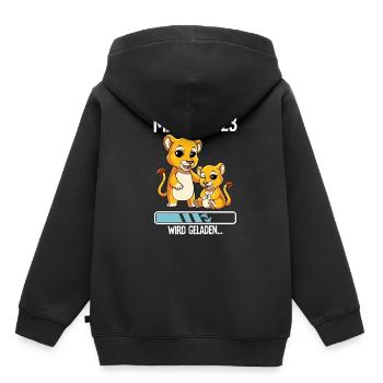 Werdende Mama 2023 - Kinder Premium Organic Hoodie - Schwarz - Hinten - AI Model Kid Male (0cm)