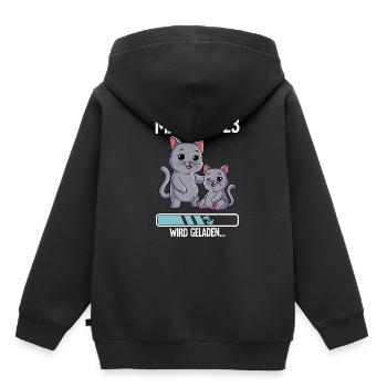 Werdende Mama 2023 - Kinder Premium Organic Hoodie - Schwarz - Hinten - AI Model Kid Male (0cm)
