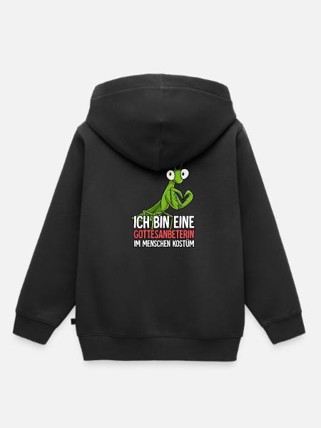 Ich Bin Eine Gottesanbeterin - Kinder Premium Organic Hoodie - Schwarz