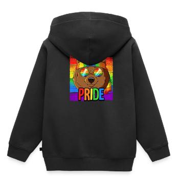 Pride LGBTQ Christopher Street Day Costume Pride - Kids Premium Organic Hoodie - black - Back - AI Model Kid Male (0cm)