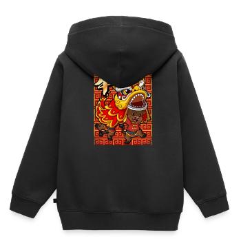 Jahr Des Ochsens Mondneujahrsfest Chinesisches - Kinder Premium Organic Hoodie - Schwarz - Hinten - AI Model Kid Male (0cm)