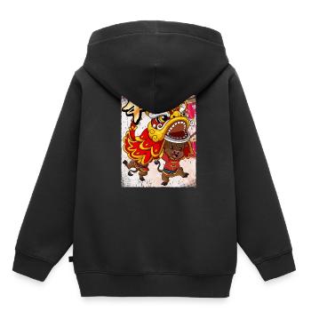 Jahr Des Ochsens Mondneujahrsfest Chinesisches - Kinder Premium Organic Hoodie - Schwarz - Hinten - AI Model Kid Male (0cm)