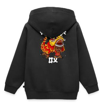 Jahr Des Ochsen Mondneujahrsfest Chinesisches - Kinder Premium Organic Hoodie - Schwarz - Hinten - AI Model Kid Male (0cm)