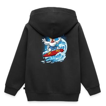 Surfeurs de vagues Surfeurs Surfeurs - Sweat Premium à capuche enfant bio - noir - Dos - AI Model Kid Male (0cm)