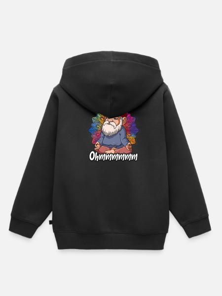 Yoga Ohmmm Namaste - Kinder Premium Organic Hoodie - Schwarz