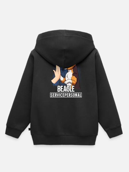 Beagle - Hoodie Premium barn ekologisk - svart