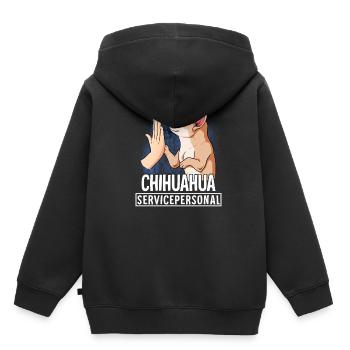 Chihuahua - Sweat Premium à capuche enfant bio - noir - Dos - AI Model Kid Male (0cm)