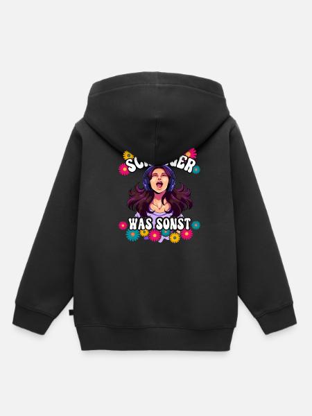 Schlager - Kinder Premium Organic Hoodie - Schwarz
